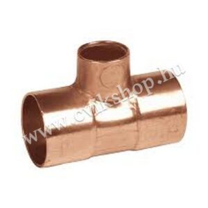 IBP 5130R forrasztható réz szűkített T-idom, 22x18x22 mm